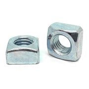 3/8"-16 Steel Square Nuts Zinc Clear