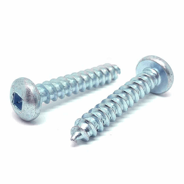 #10x1/2" Square Pan Head Type AB Self Tapping Sheet Metal Screws Zinc