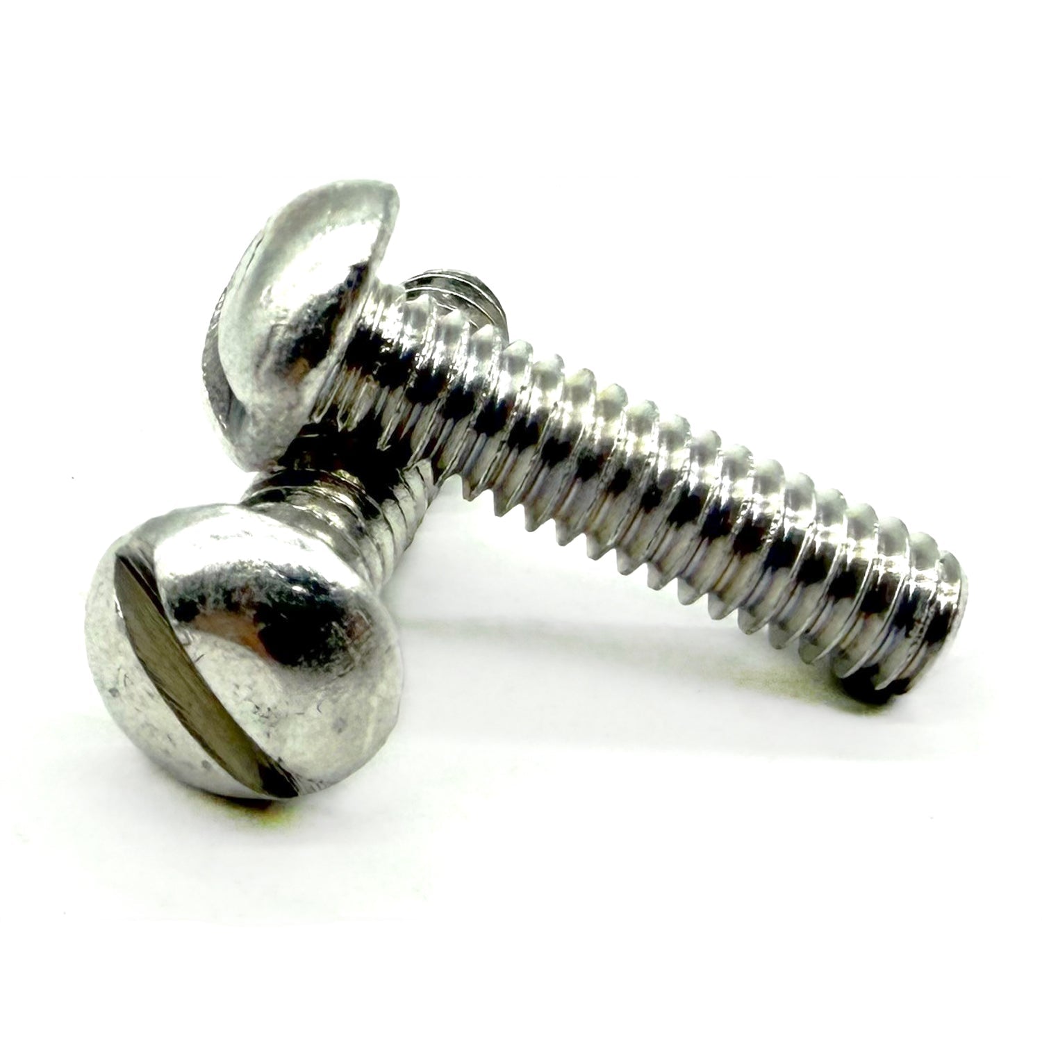 #10-24x1/2" Aluminum Slotted Round Head Machine Screw
