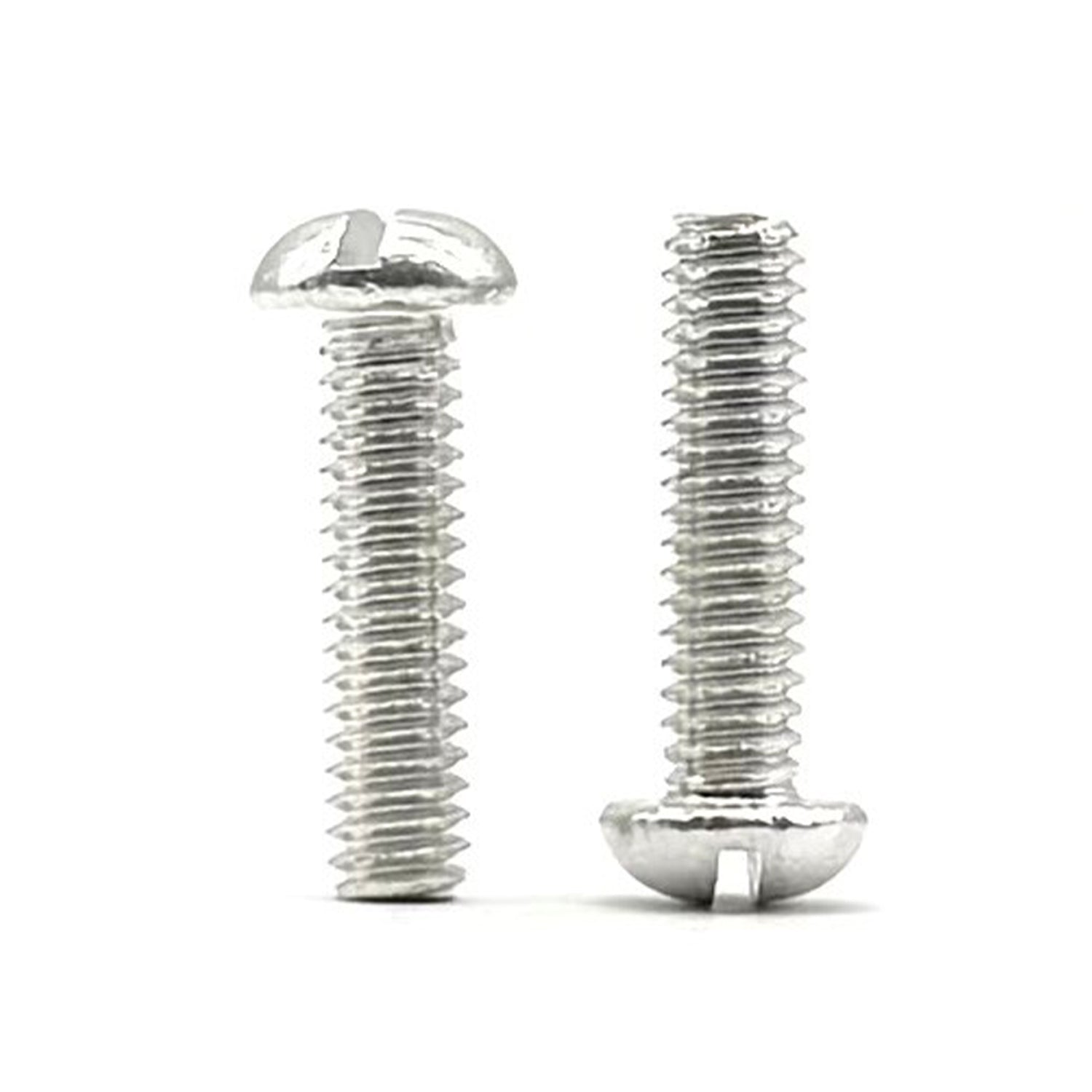 #10-32x1/2" Aluminum Slotted Round Head Machine Screw