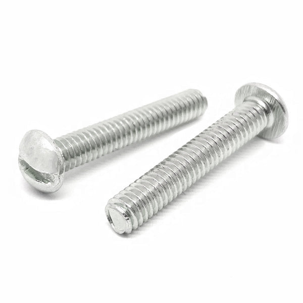 #8-32x1/2" Stainless Steel Slotted Round Head Machine Screws Steel