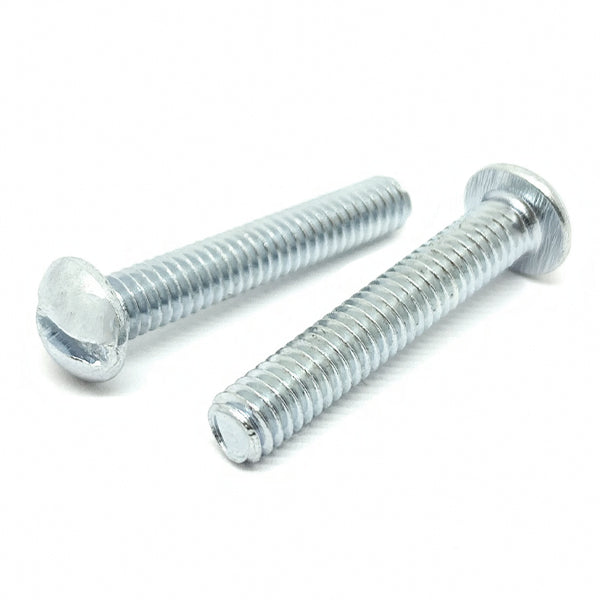 5/16-18X1-3/4" Slotted Round Head Machine Screws Steel Zinc