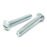 1/4-20X1-3/4" Slotted Round Head Machine Screws Steel Zinc
