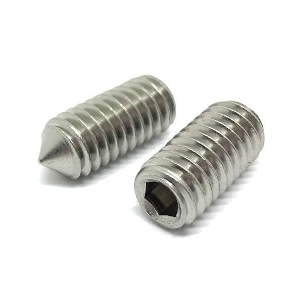 3/8-16x1"   Stainless Steel Cone Point Allen Socket Set Screw