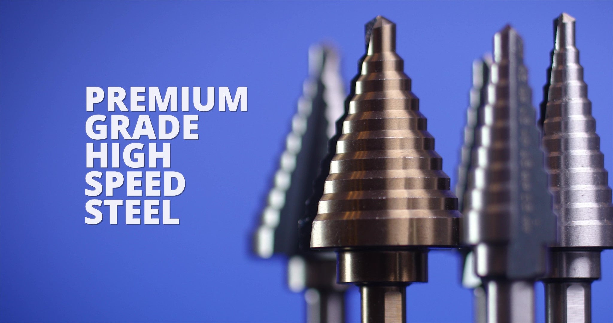 #5 HSS Black & Gold Quick Change Hex Shank Step Drill Bit (1/4" - 1-3/8" by 1/8")
