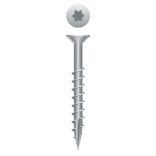 #8 Strong-Point Flat Head w/Nibs  8 x 2, T-20, Coarse, Type '17' Thread