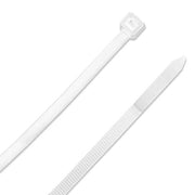 4" - 18LBS Natural Nylon Cable Zip Ties White