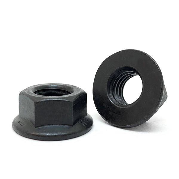 M10-1.5 Class 8 Hex Flange Nuts Plain & Oil