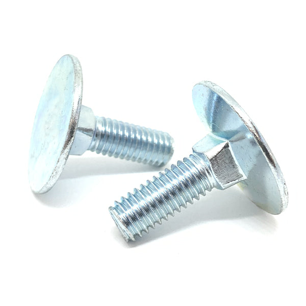 1/4-20x3/4"  Round Head Square Neck Elevator Bolts Zinc