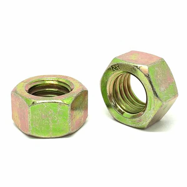 M14-2.0 Class 10 Finished Hex Nuts Coarse Thread Zinc Yellow