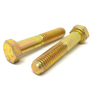 3/4-16x3-1/2" Hex Head Cap Screws Grade 8 Zinc Yellow