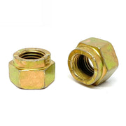 9/16"-18 Grade L-9 Hex Collar Locknuts USA Zinc Yellow