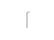 2.5 mm Flat End Hex L-Key