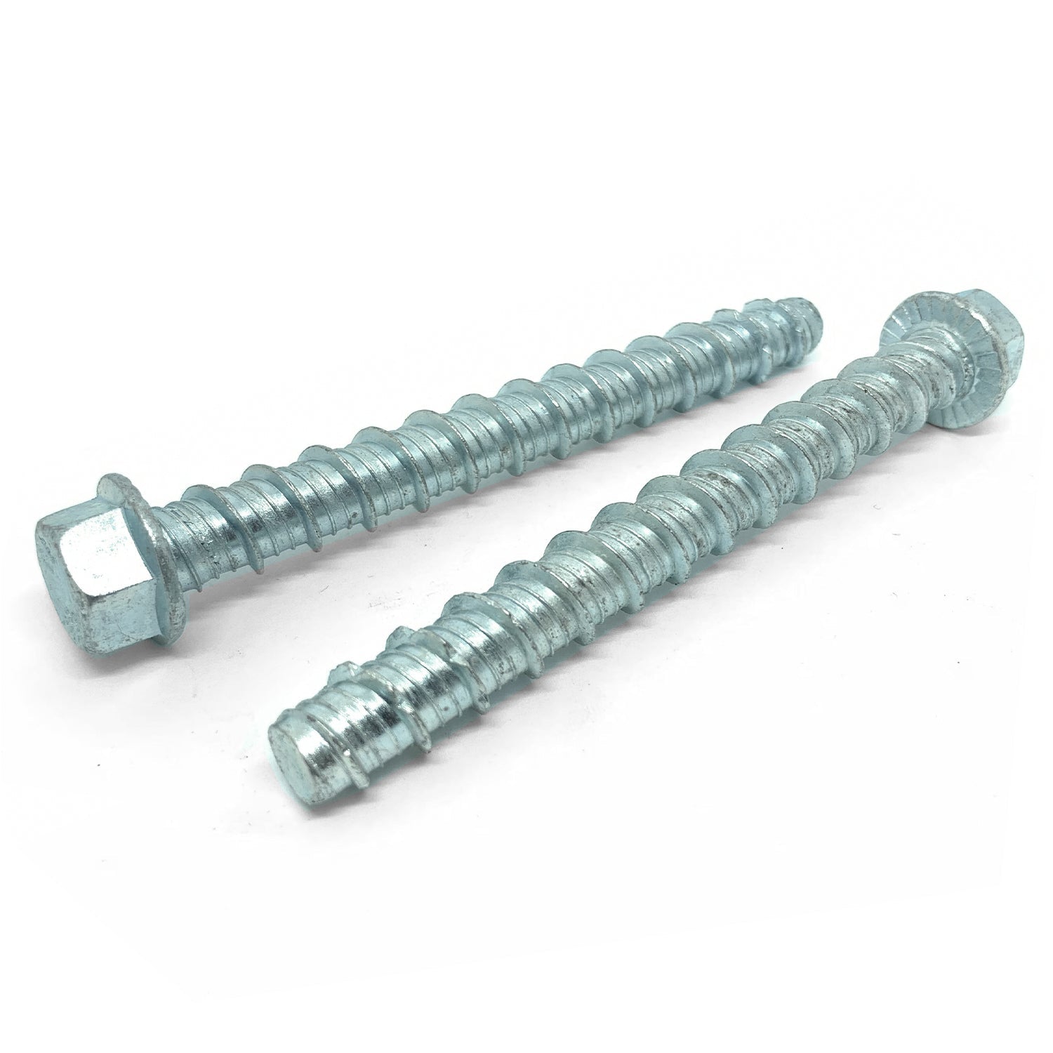 1/2x4" Tapking Heavy Duty Hex Washer Concrete Screws Zinc