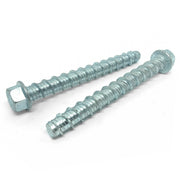 5/8x8" Tapking Heavy Duty Hex Washer Concrete Screws Zinc