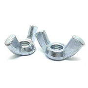 3/8"-16 Steel Wing Nuts Zinc Clear